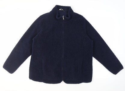 Womens UK Size 18 Bonmarché Blue Basic Jacket
