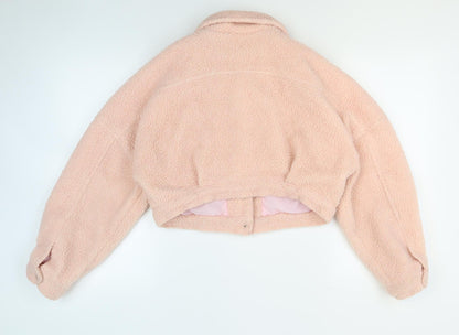 Womens UK Size 12 PRETTYLITTLETHING Pink Basic Jacket