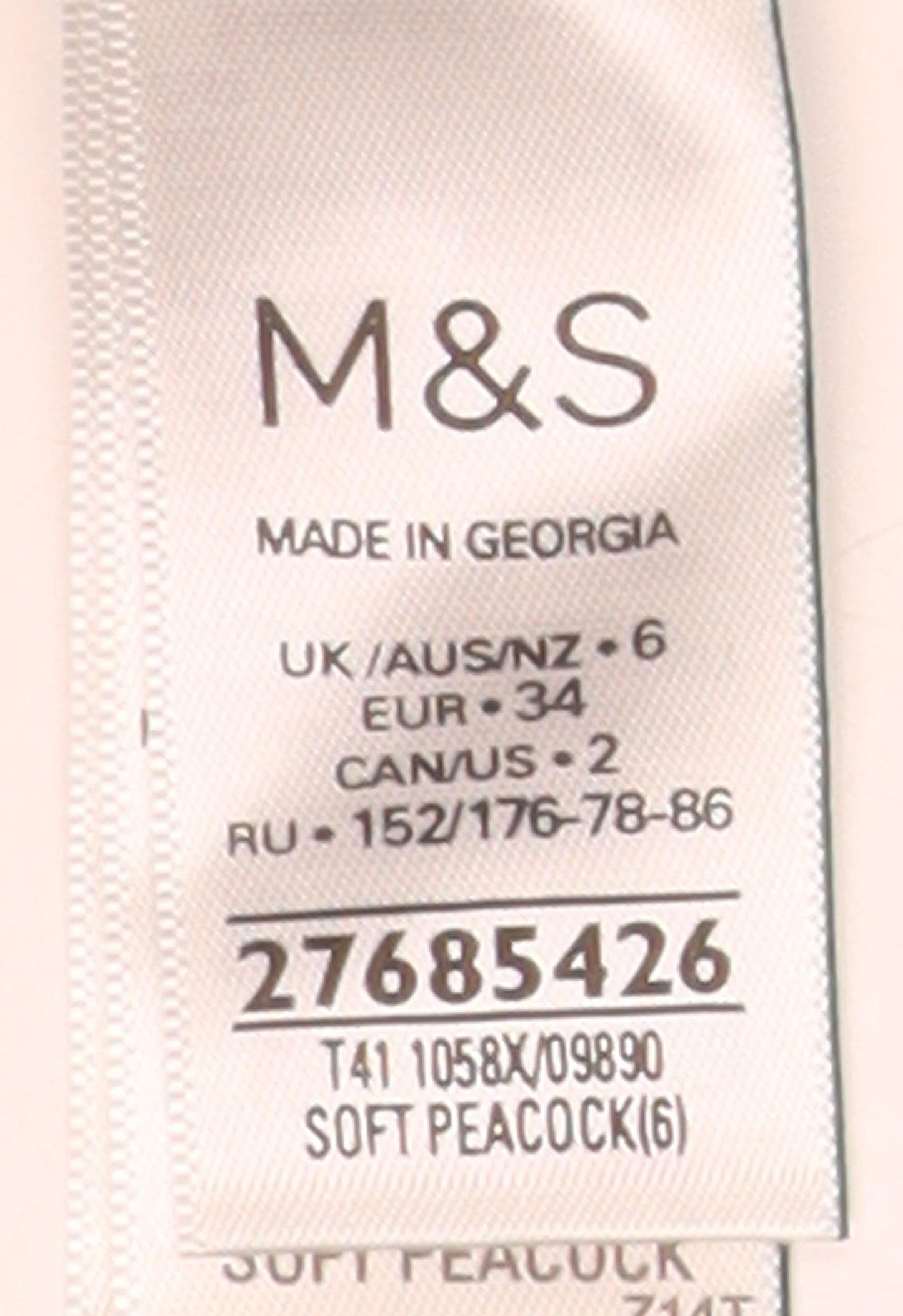 Womens UK Size 6 Marks and Spencer Blue Basic Blouse