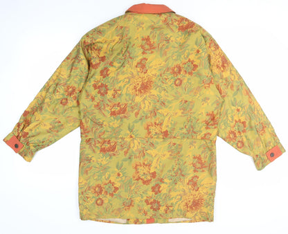 Jan Robert Women's Multicoloured Floral Long Jacket Size 10
