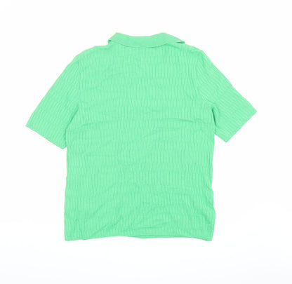 Womens UK Size S Marks and Spencer Green Pullover Jumper
