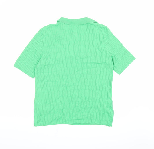 Womens UK Size S Marks and Spencer Green Pullover Jumper