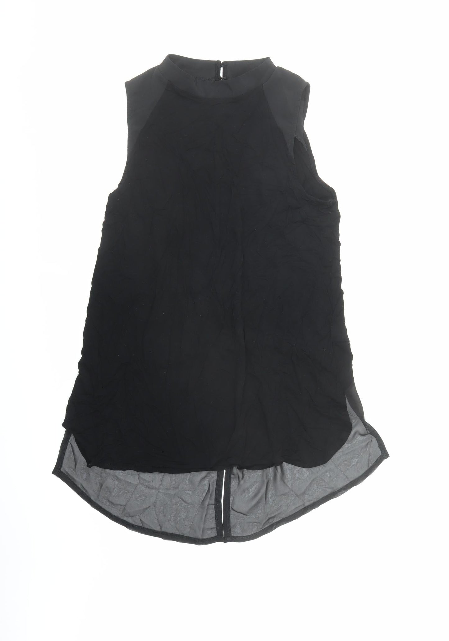 Womens UK Size M Oasis Black Basic Blouse