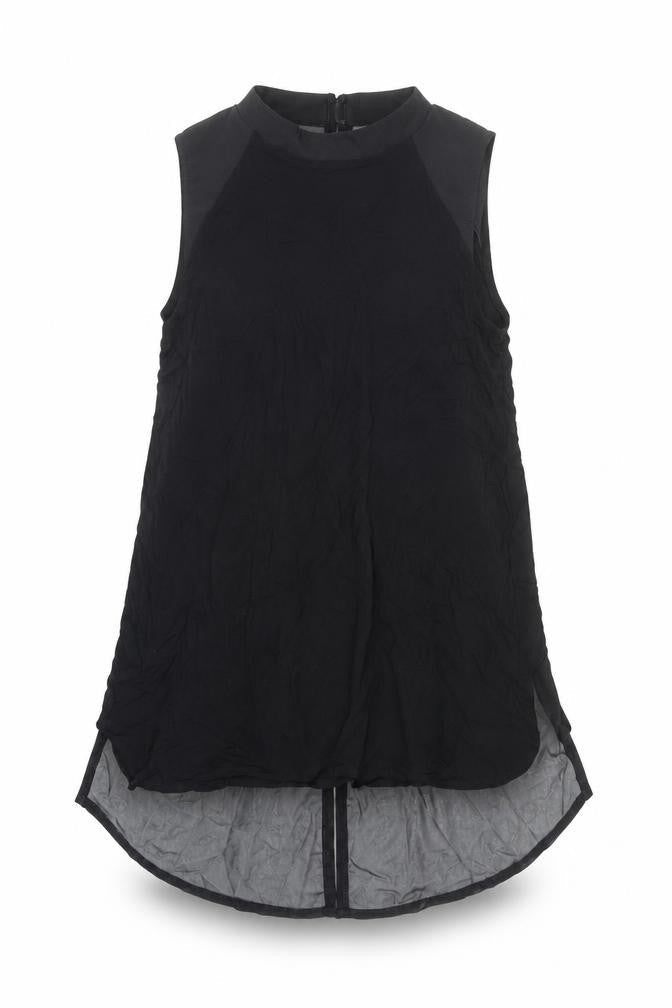 Womens UK Size M Oasis Black Basic Blouse