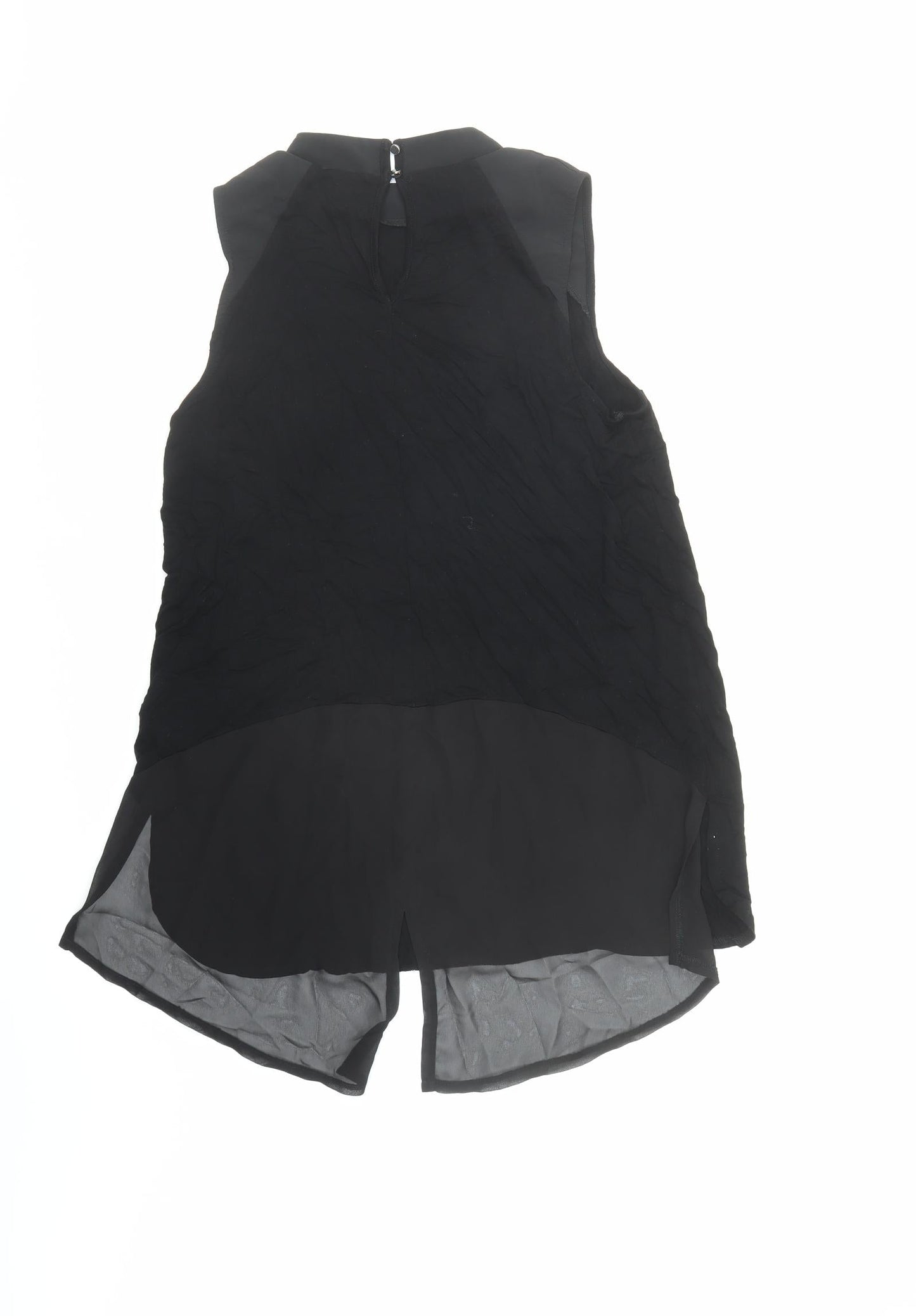 Womens UK Size M Oasis Black Basic Blouse