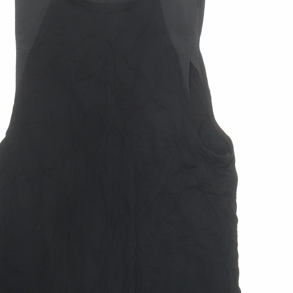 Womens UK Size M Oasis Black Basic Blouse