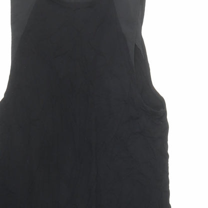 Womens UK Size M Oasis Black Basic Blouse