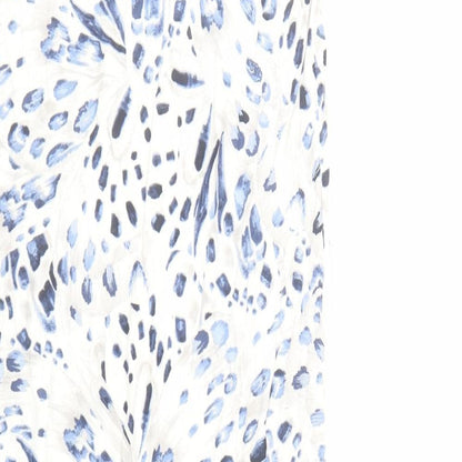Marks and Spencer Womens White Animal Print Cotton Top Dress Size XS - Leopard Pattern