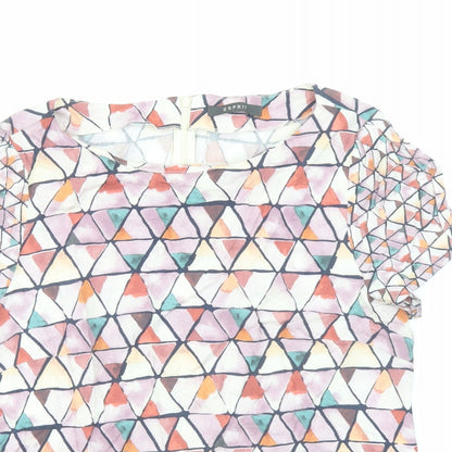 Womens UK Size 12 Esprit Multicoloured Basic Blouse