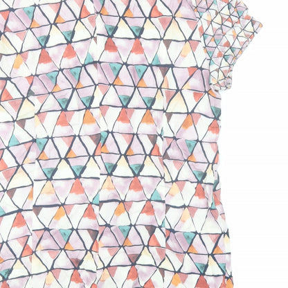 Womens UK Size 12 Esprit Multicoloured Basic Blouse