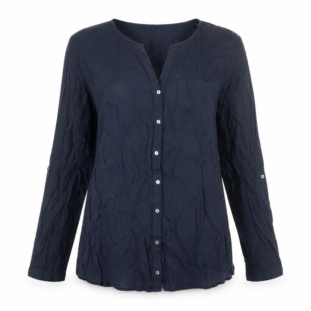 Womens UK Size 12 Monsoon Blue Basic Button-Up