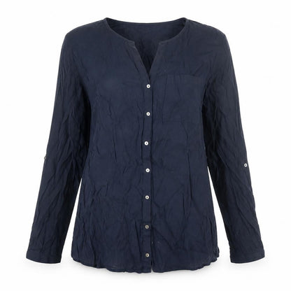 Womens UK Size 12 Monsoon Blue Basic Button-Up