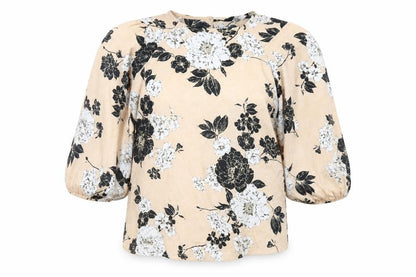 Womens UK Size 8 Dorothy Perkins Beige Basic Blouse