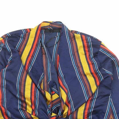 Womens UK Size 6 Missguided Blue Basic Blouse