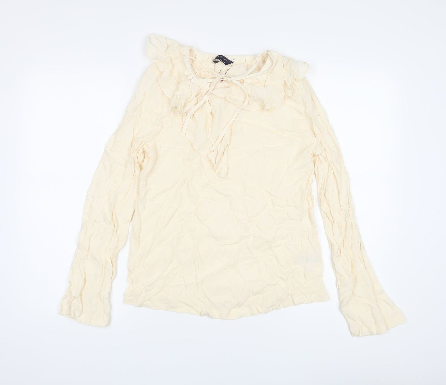 Womens UK Size 6 Marks and Spencer Beige Basic Blouse