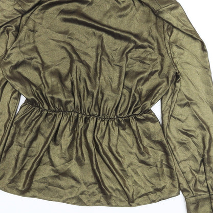 Womens UK Size 6 Marks and Spencer Gold Basic Blouse
