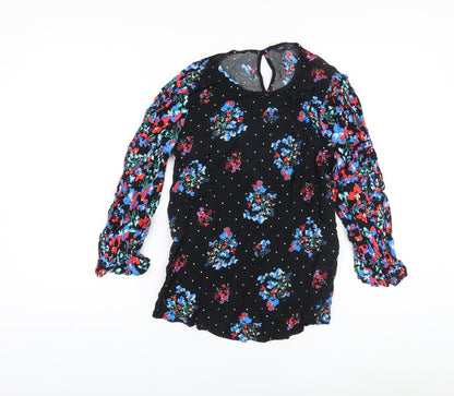 Womens UK Size 6 Marks and Spencer Black Basic Blouse