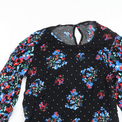 Womens UK Size 6 Marks and Spencer Black Basic Blouse