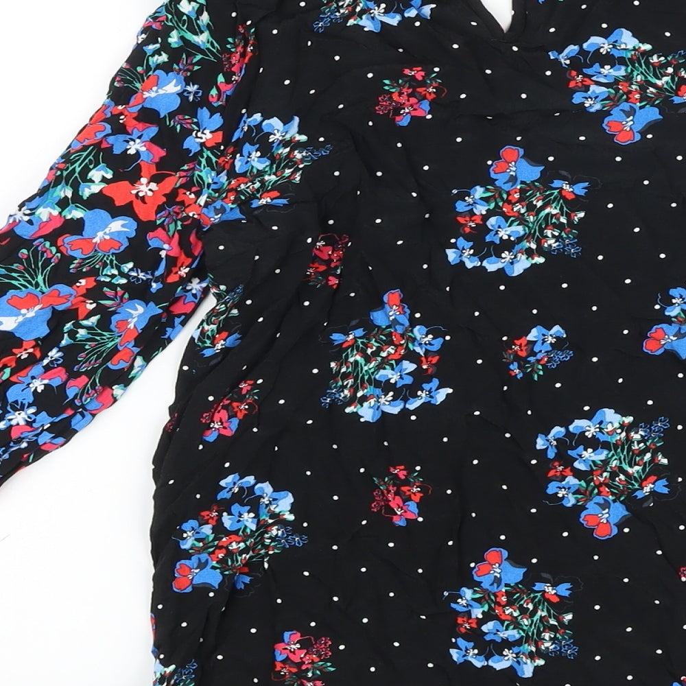 Womens UK Size 6 Marks and Spencer Black Basic Blouse