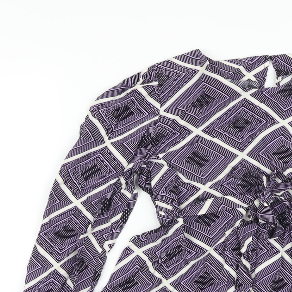 Womens UK Size 8 Marks and Spencer Purple Basic Blouse