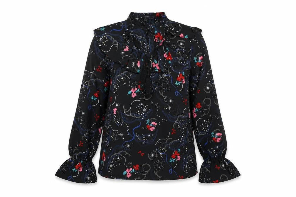 Womens UK Size 8 Marks and Spencer Black Basic Blouse