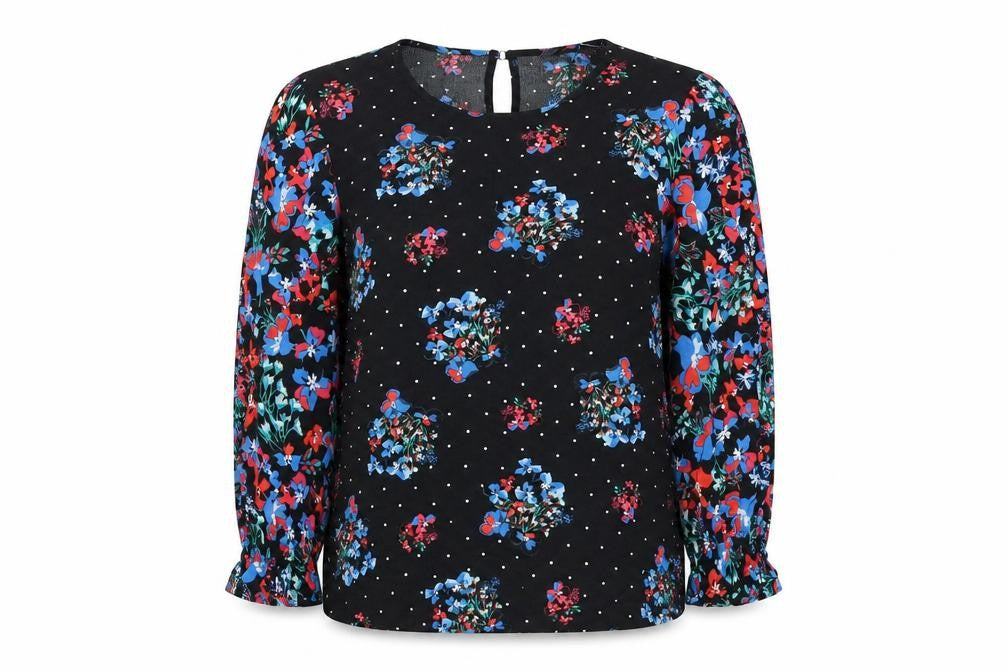 Womens UK Size 8 Marks and Spencer Black Basic Blouse
