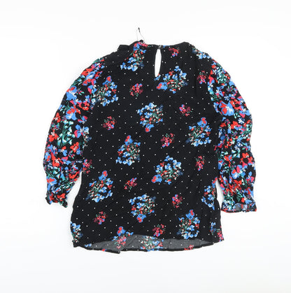 Womens UK Size 8 Marks and Spencer Black Basic Blouse