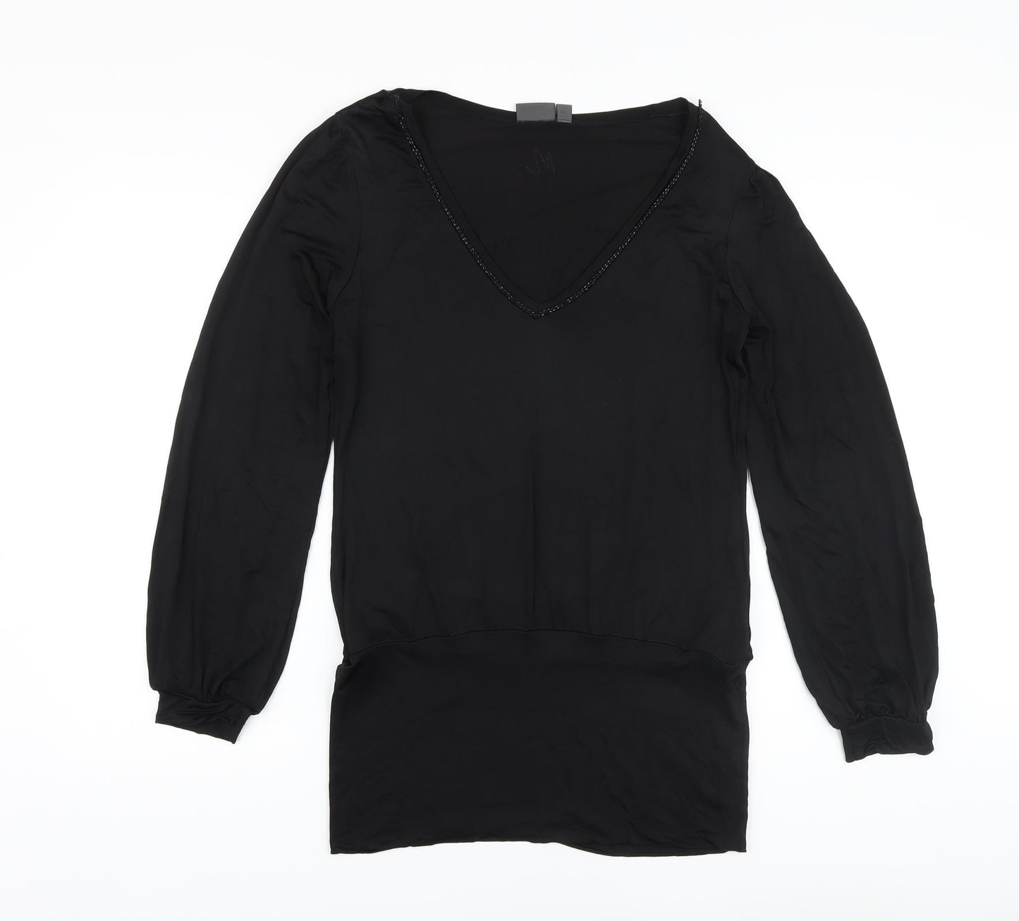 Mexx Womens Beige Viscose Basic Blouse Size XL V-Neck