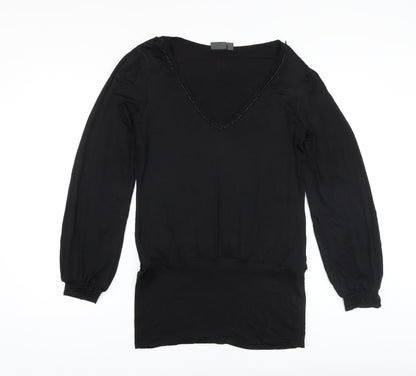 Mexx Womens Beige Viscose Basic Blouse Size XL V-Neck