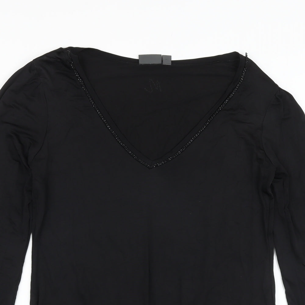 Mexx Womens Beige Viscose Basic Blouse Size XL V-Neck