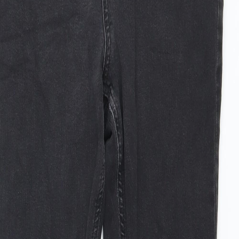 ASOS Womens Grey Cotton Skinny Jeans Size 32 in L30 in Regular Button