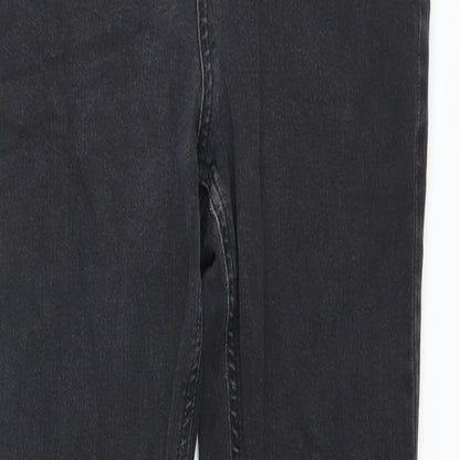 ASOS Womens Grey Cotton Skinny Jeans Size 32 in L30 in Regular Button