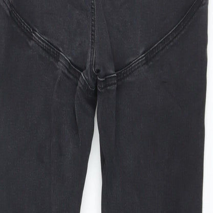 ASOS Womens Grey Cotton Skinny Jeans Size 32 in L30 in Regular Button