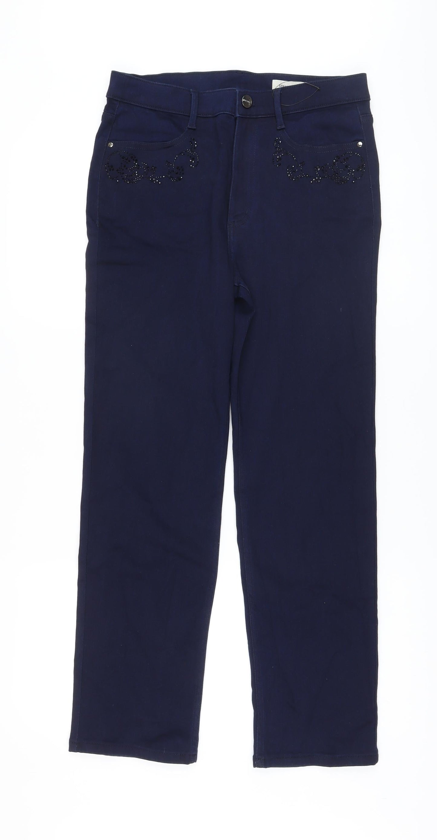 Womens UK Size 12 Marks and Spencer Regular Fit Jegging Blue Jeans