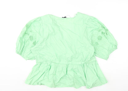 Womens UK Size 18 Marks and Spencer Green Basic Blouse