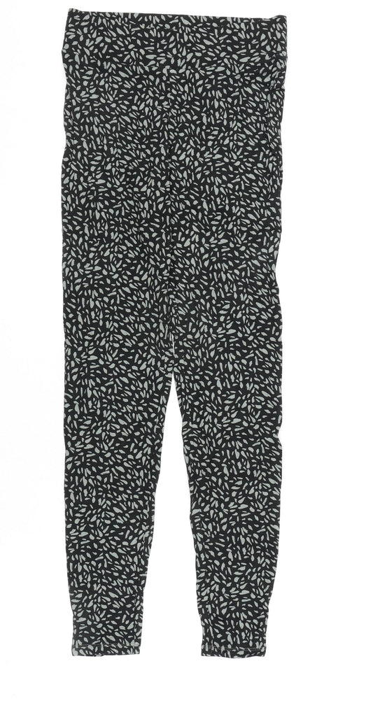 Womens UK Size 8 Marks and Spencer  Capri Black Leggings