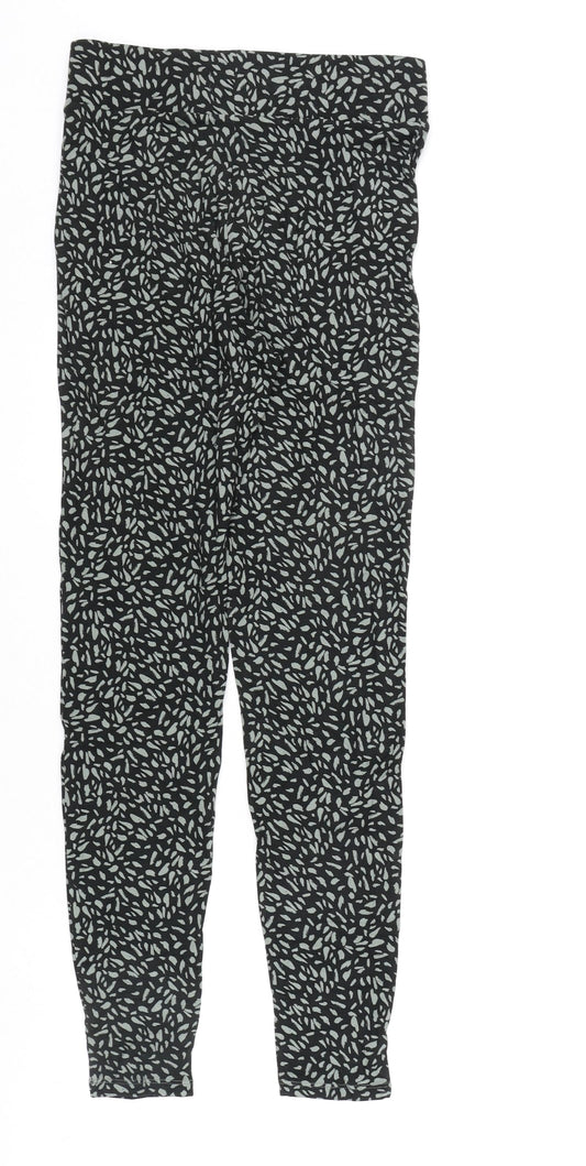 Womens UK Size 8 Marks and Spencer  Capri Black Leggings