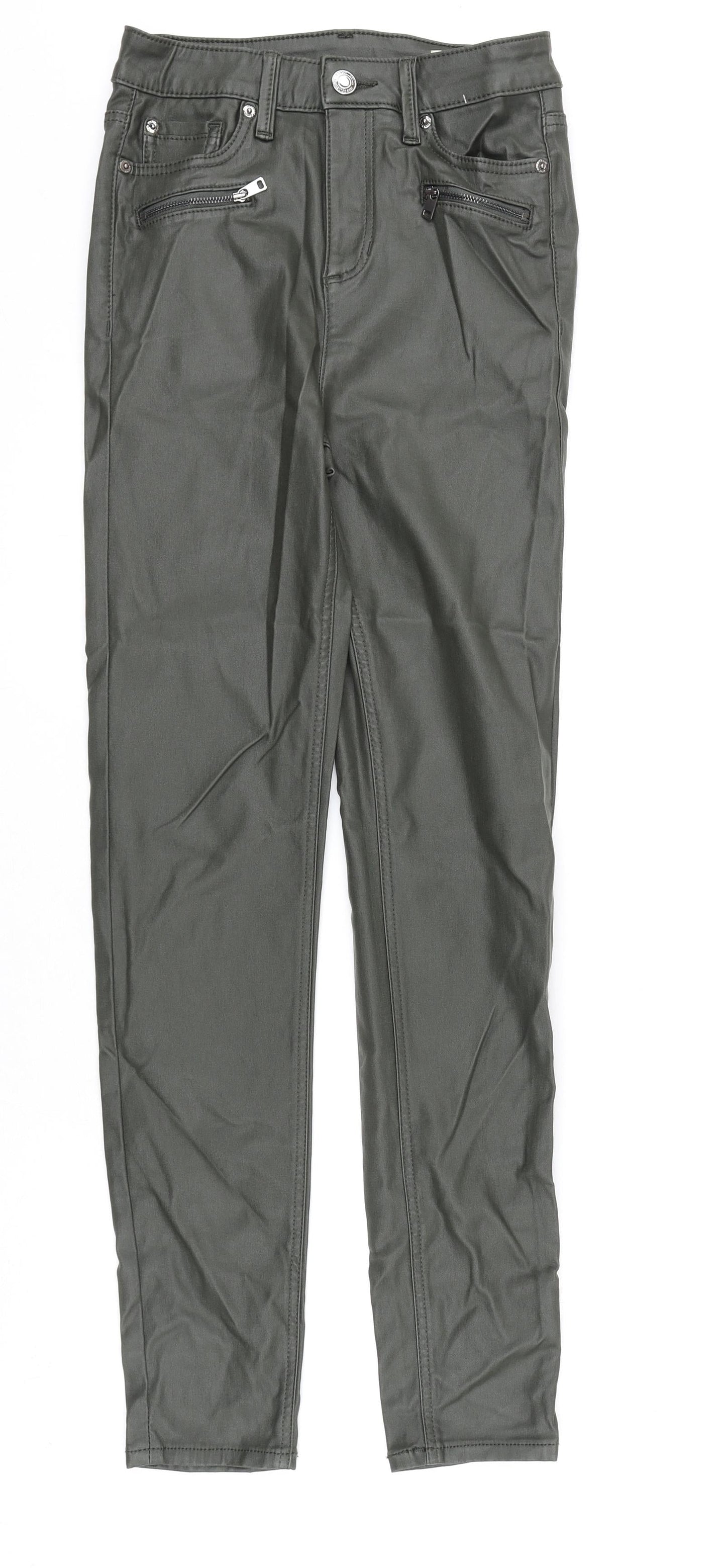 Womens UK Size 10 Marks and Spencer Regular Fit  Green Trousers