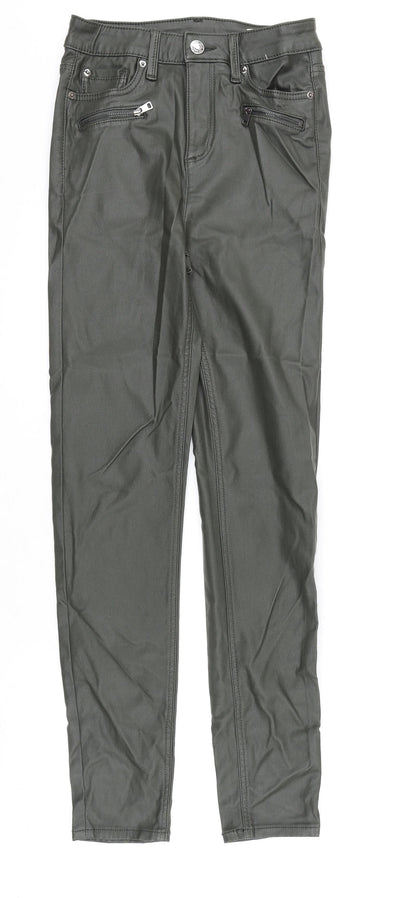 Womens UK Size 10 Marks and Spencer Regular Fit  Green Trousers