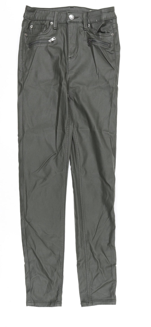 Womens UK Size 10 Marks and Spencer Regular Fit  Green Trousers
