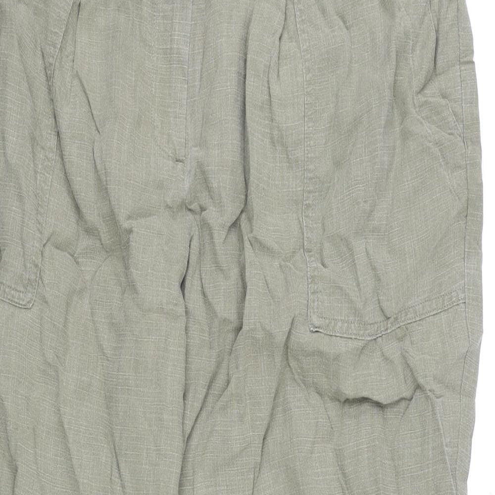 Womens UK Size 18 Per Una Regular Fit  Green Trousers