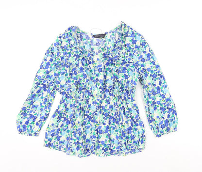 Womens UK Size 8 marks Multicoloured Basic Blouse
