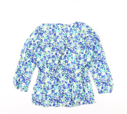 Womens UK Size 8 marks Multicoloured Basic Blouse