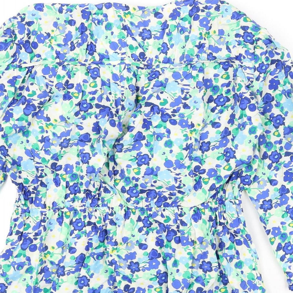 Womens UK Size 8 marks Multicoloured Basic Blouse