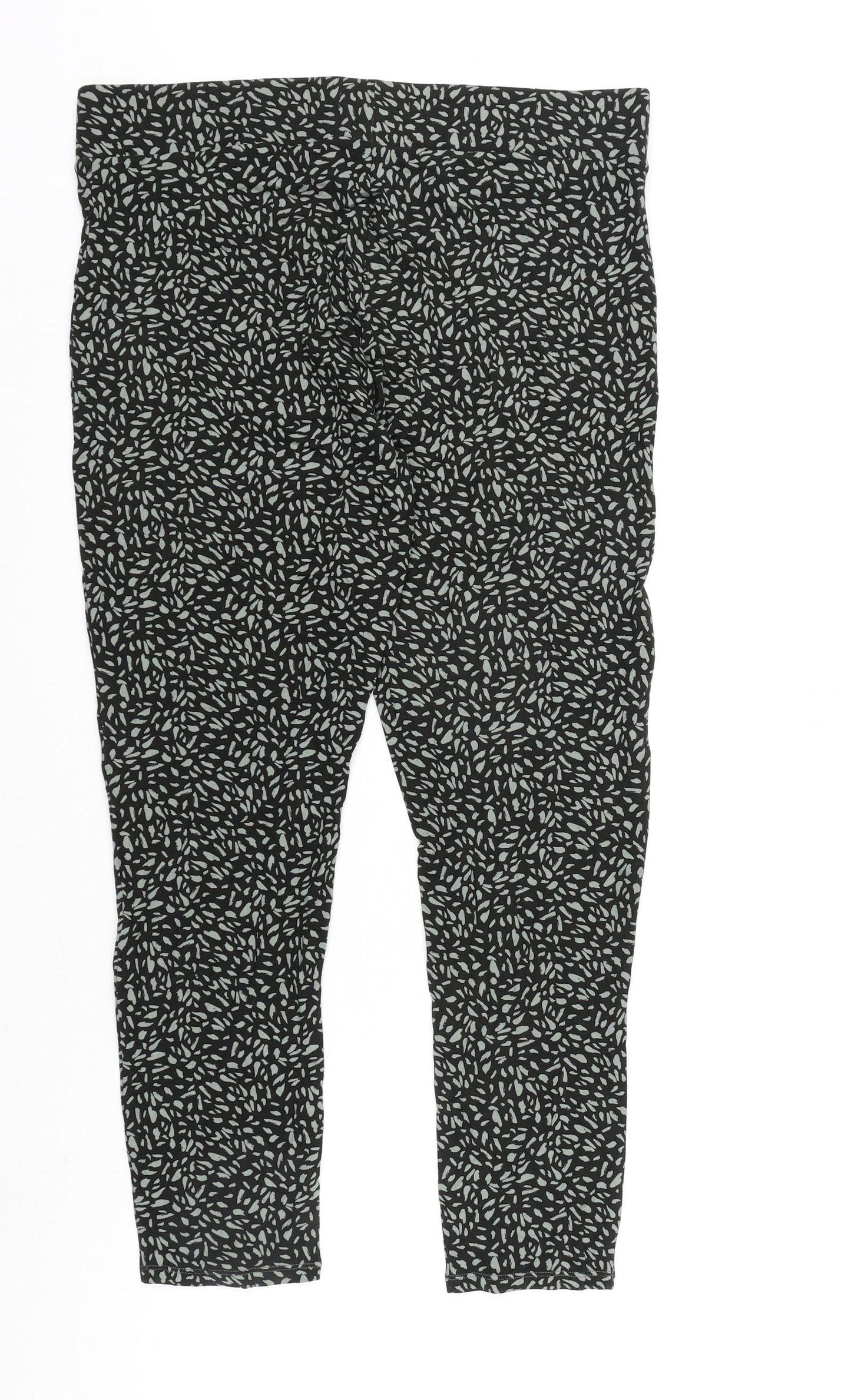 Womens UK Size 18 Marks and Spencer Regular Fit Carrot Black Trousers