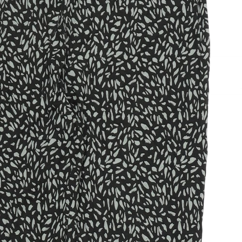Womens UK Size 18 Marks and Spencer Regular Fit Carrot Black Trousers