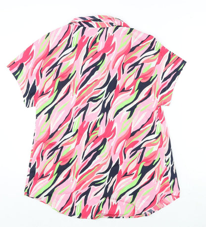 Womens UK Size 6 Marks and Spencer Multicoloured Basic Blouse