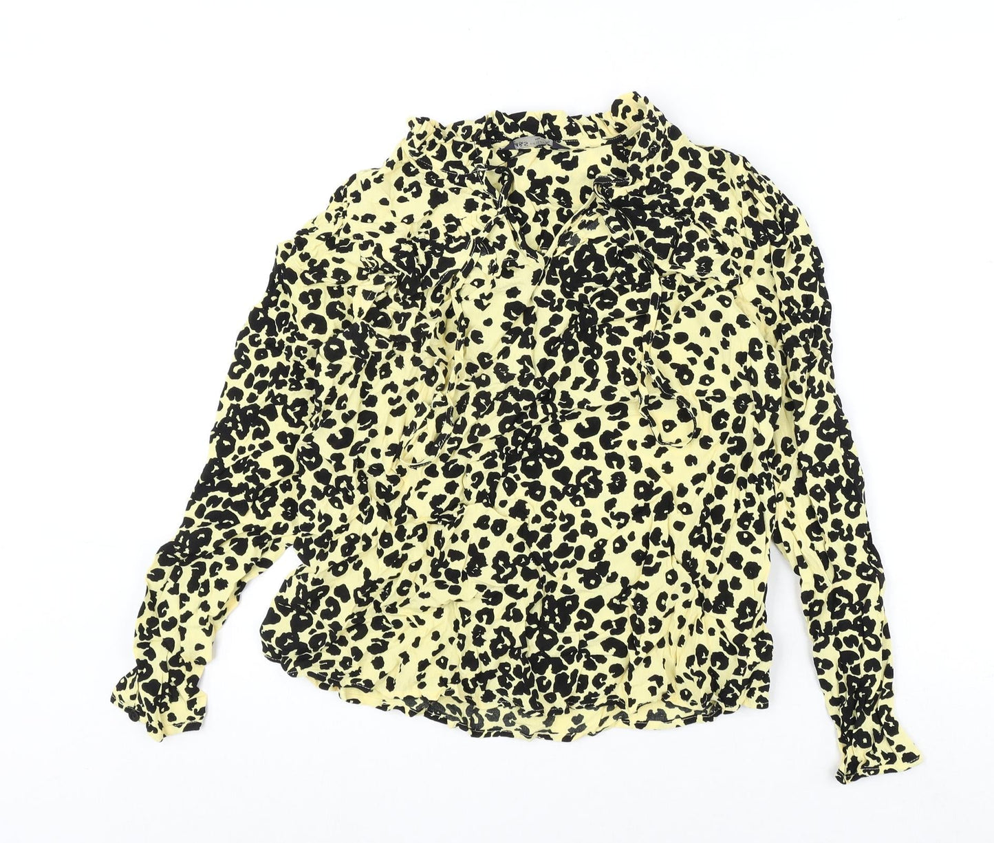 Womens UK Size 8 Marks and Spencer Yellow Basic Blouse