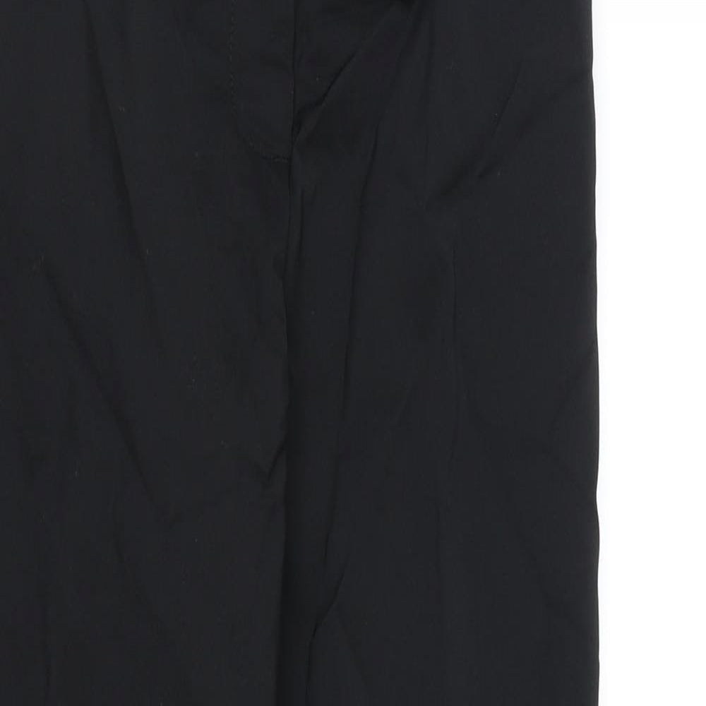 Womens UK Size 8 Marks and Spencer Regular Fit Dress Pants Black Trousers