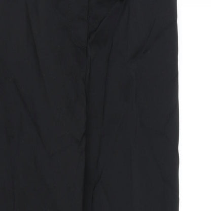Womens UK Size 8 Marks and Spencer Regular Fit Dress Pants Black Trousers